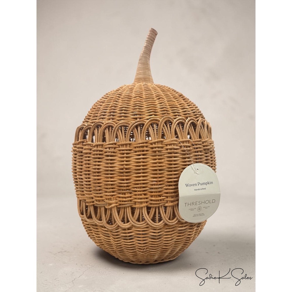 X-Large Rattan Loop Accent Pumpkin - Threshold, Target - Picture 4 of 4